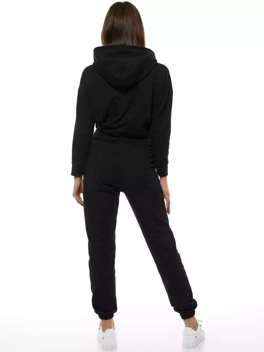 Juodas moteriškas sportinis komplektas Evelin