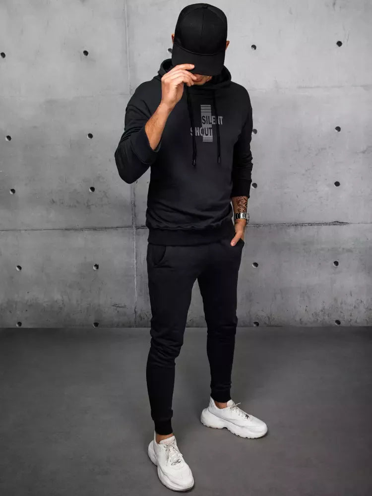 Juodas sportinis komplektas Silent