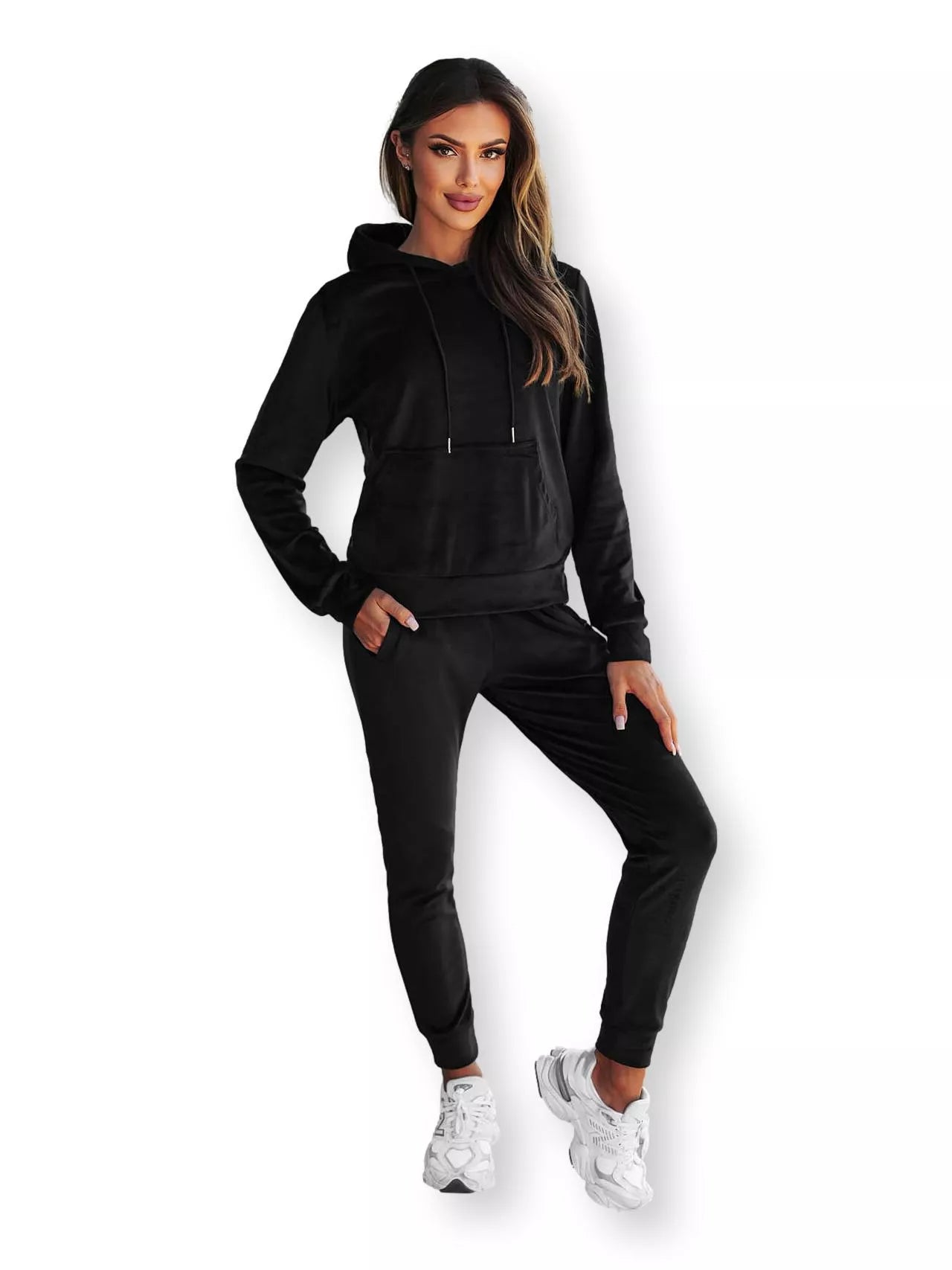 Juodas veliūrinis komplektas Peril