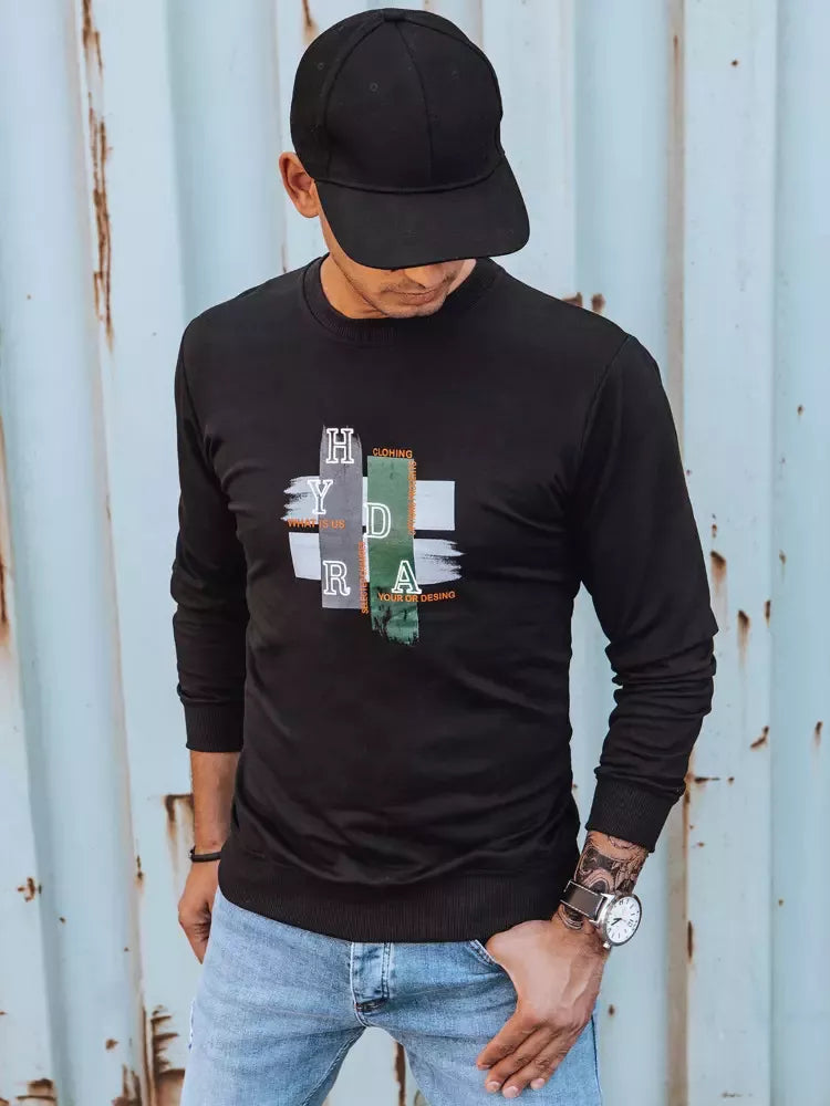 Juodas vyriškas džemperis Livol