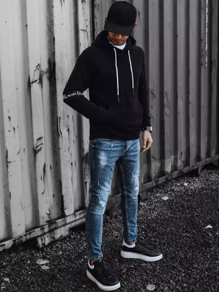 Juodas vyriškas džemperis Tutol