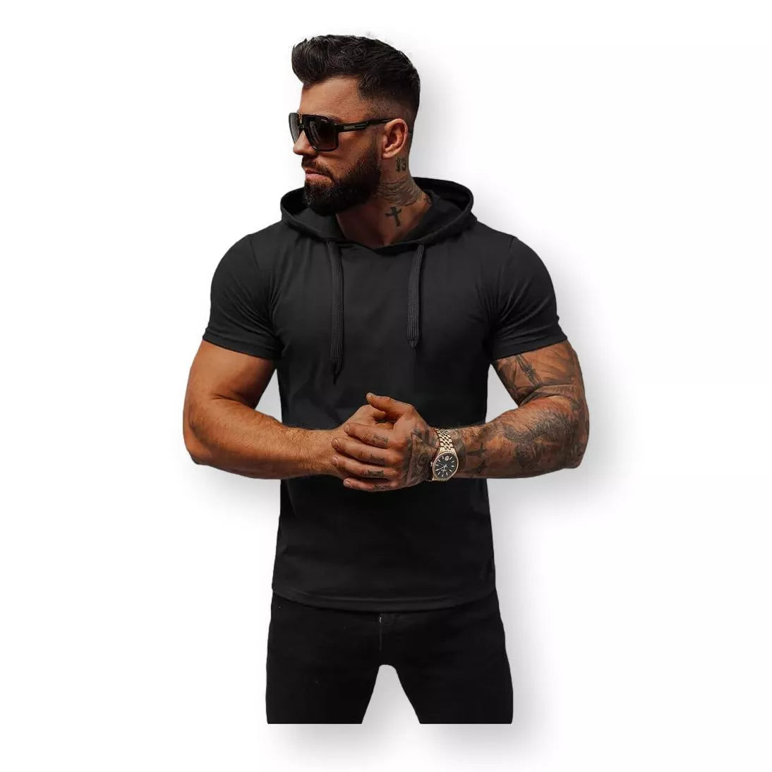 Juodi vyriški marškinėliai Remer