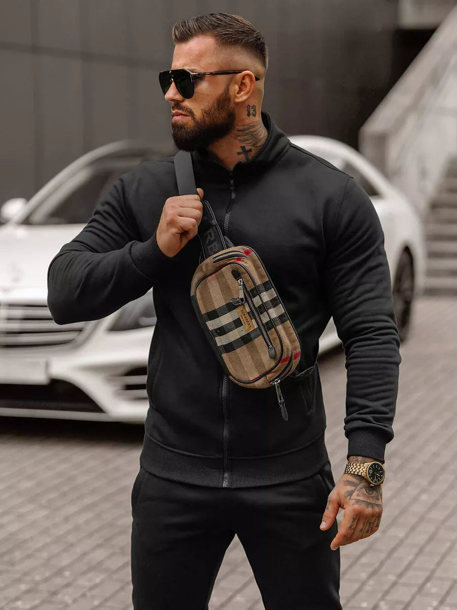 Juodas vyriškas sportinis kostiumas Armin