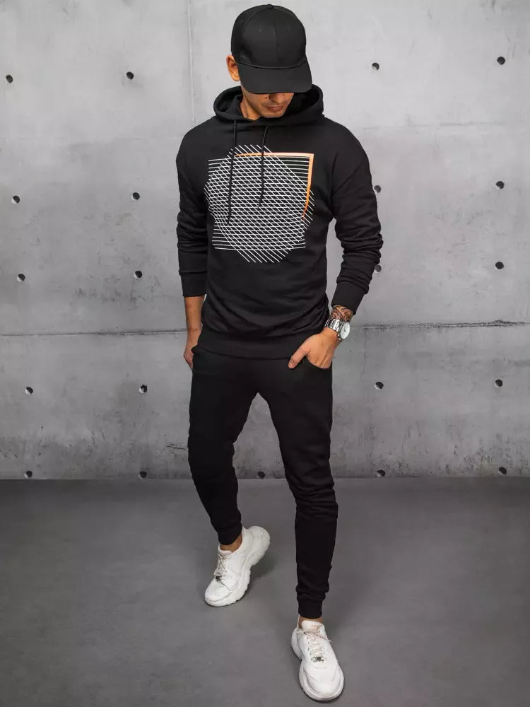 Juodas vyriškas komplektas Monilo