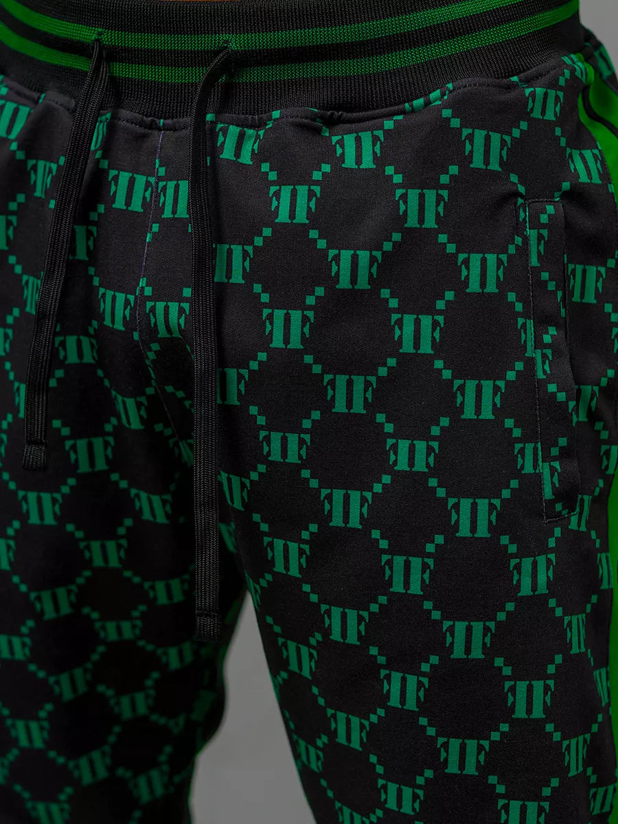 Juoda - žalia vyriškas komplektas Oran