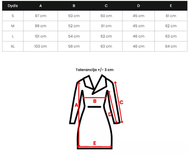 Baltos spalvos žieminis paltas Elin