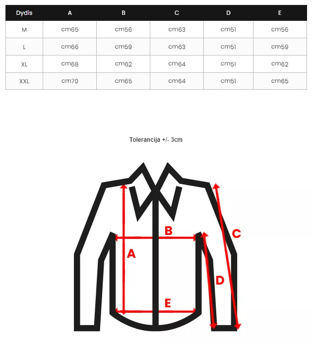Juodos spalvos marškiniai Milan