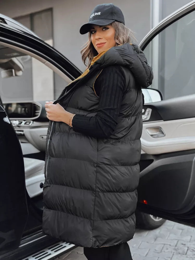 Ilga juoda su rudu vidumi liemenė Neki