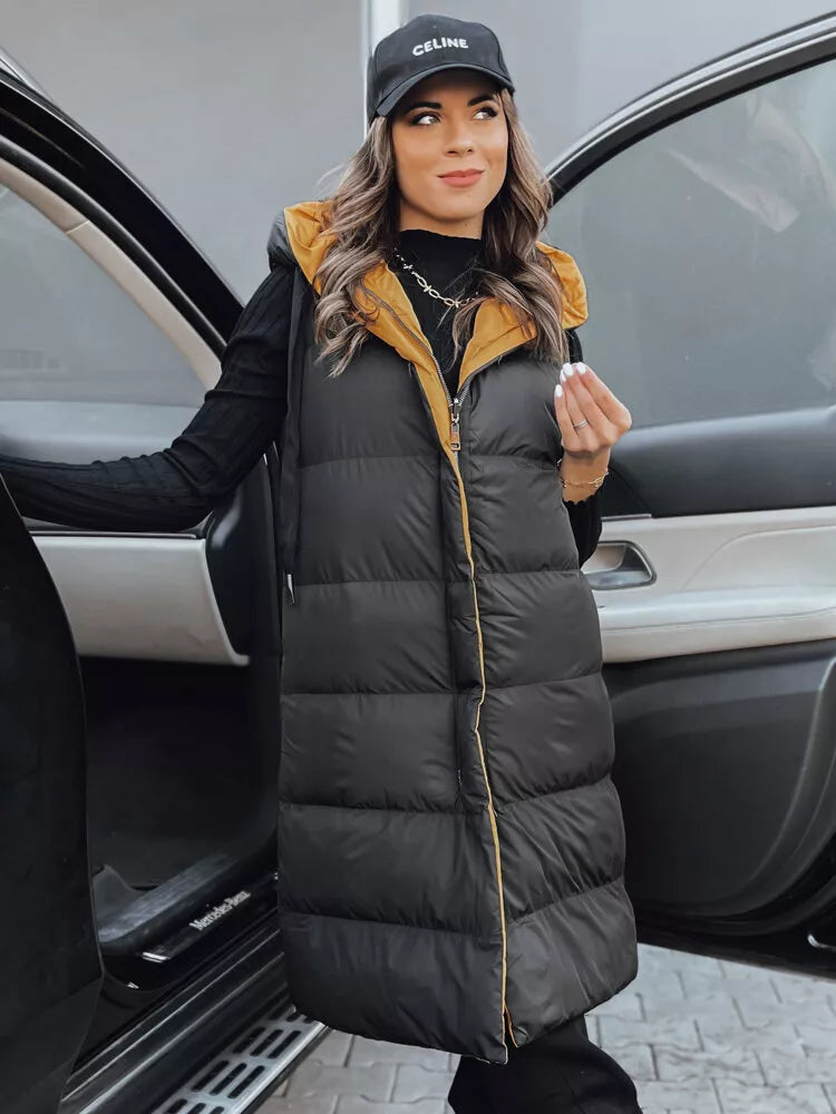 Ilga juoda su rudu vidumi liemenė Neki