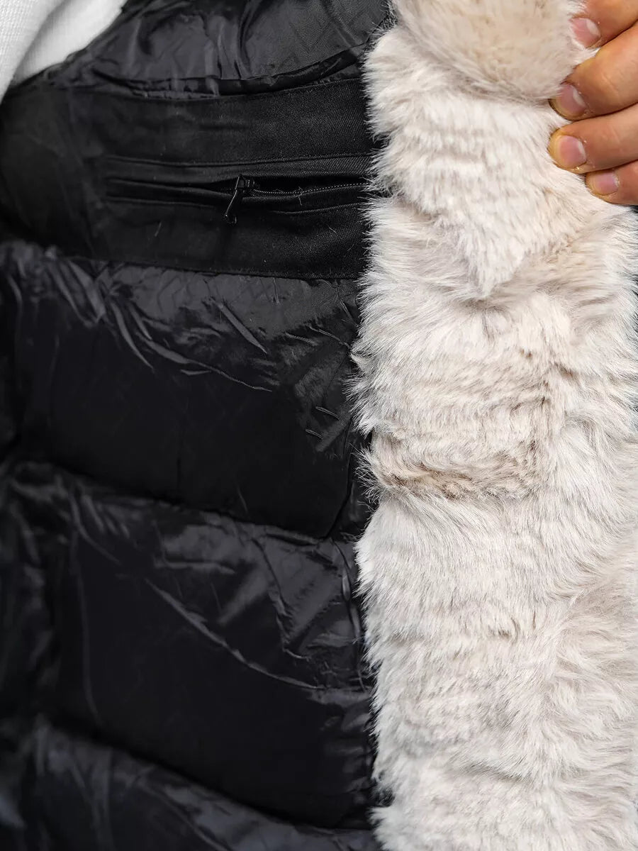 Vyriška juoda žieminė striukė onee