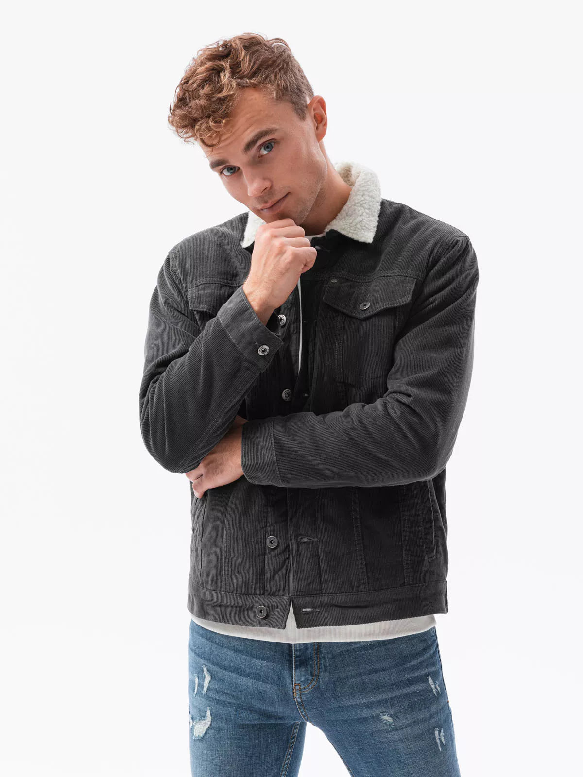 Pilkos spalvos striukė Kensi