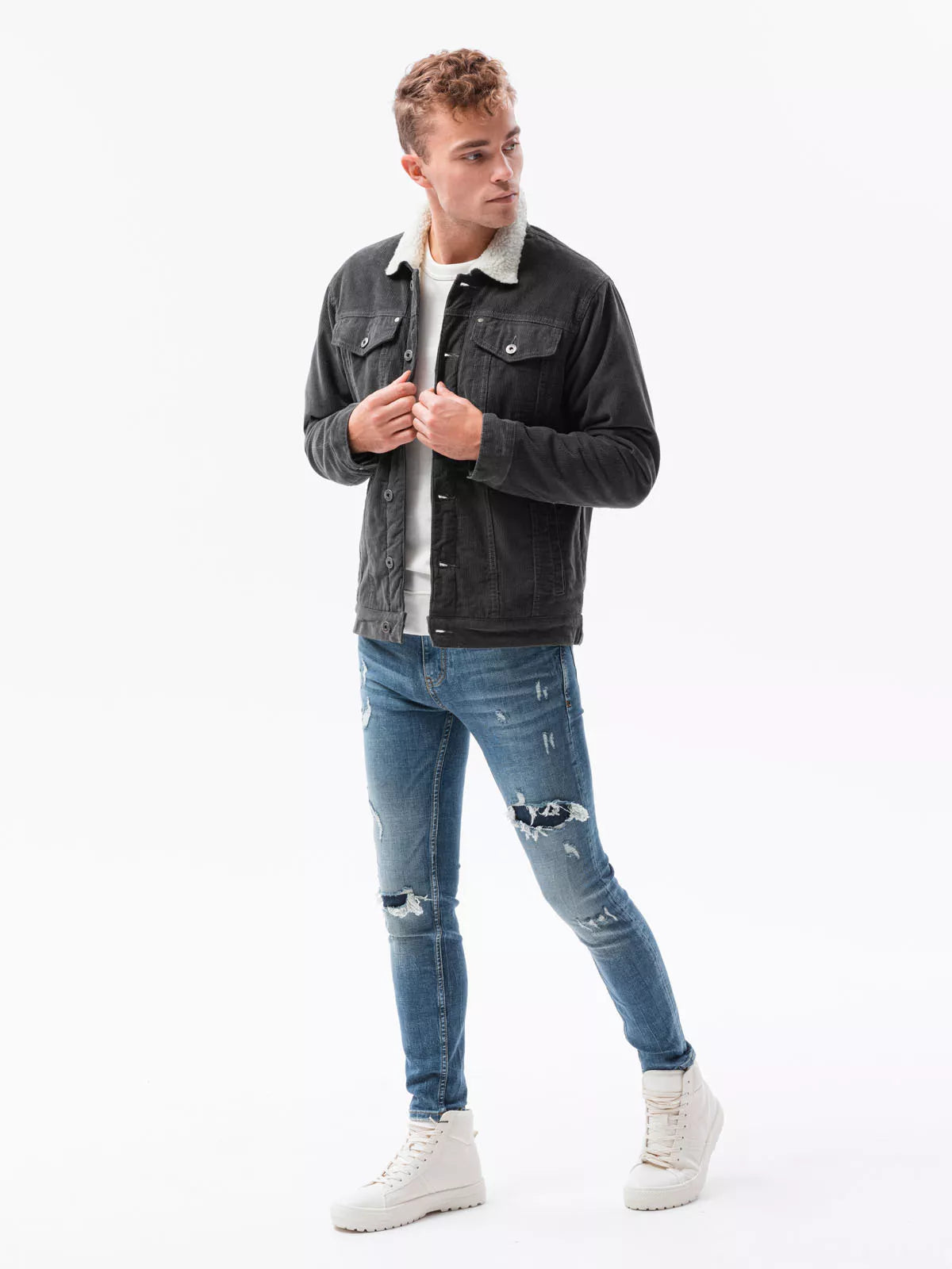 Pilkos spalvos striukė Kensi