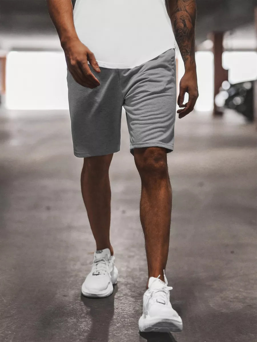 Pilki vyriški sportiniai šortai Saravi