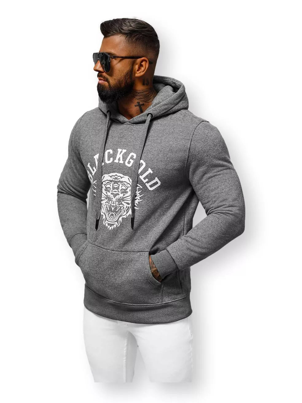 Pilkas džemperis Gold