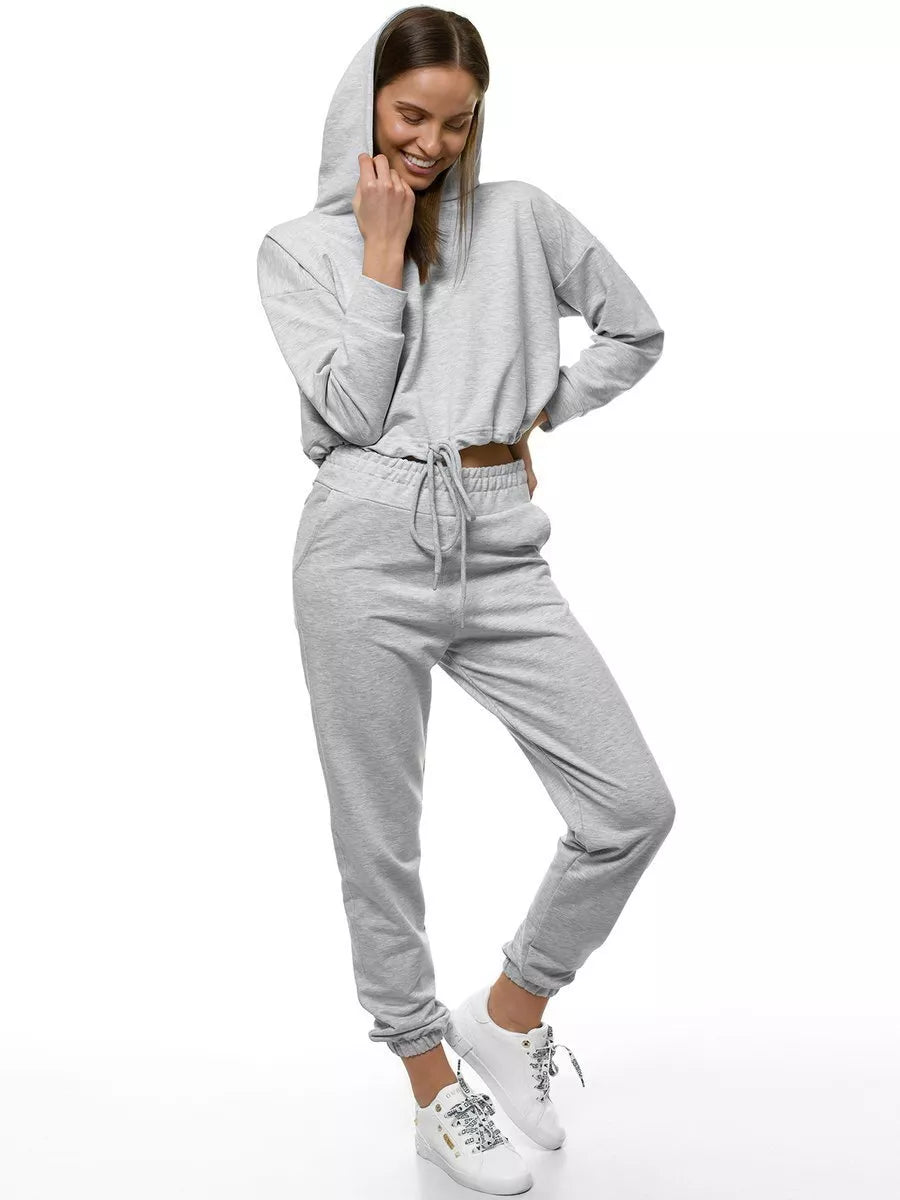 Pilkas moteriškas sportinis komplektas Evelin