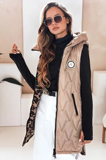 Moteriška ruda dvipusė liemenė Bora