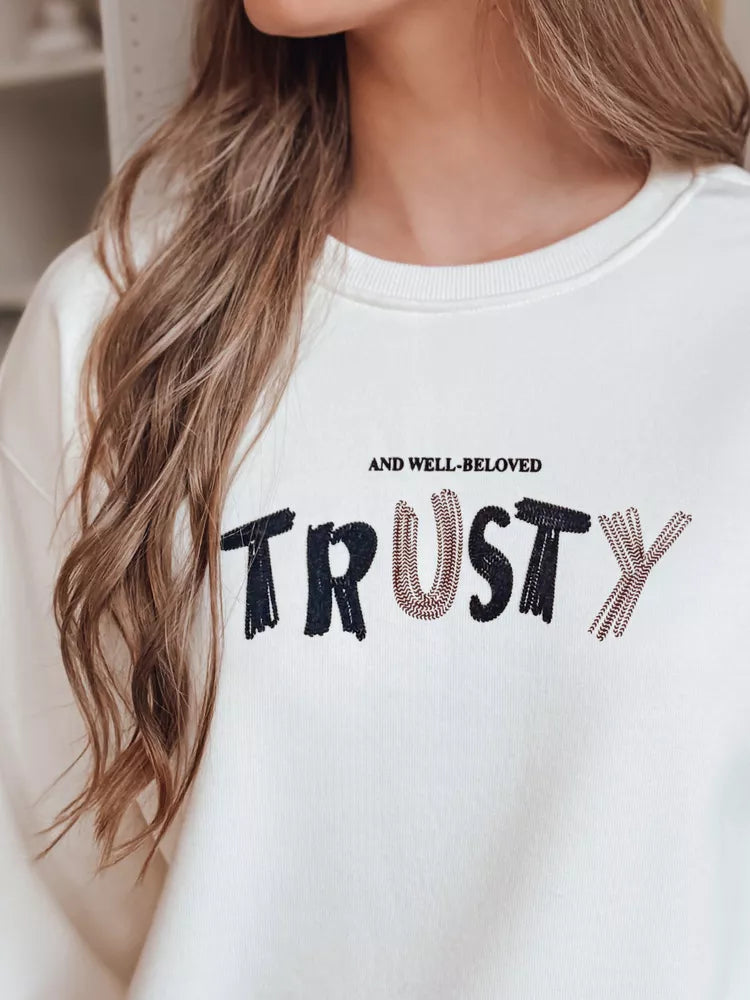 Moteriškas baltas džemperis Trusty