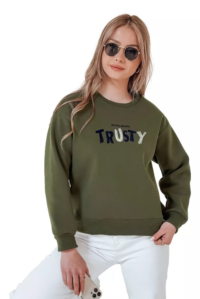 Moteriškas chaki  džemperis Trusty