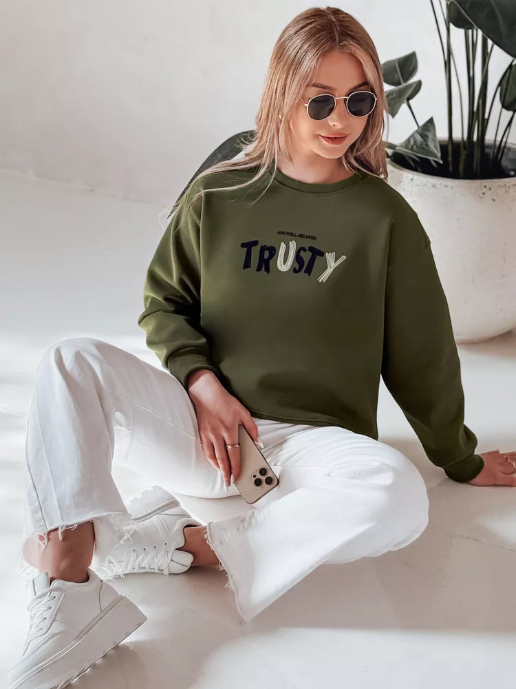 Moteriškas chaki  džemperis Trusty