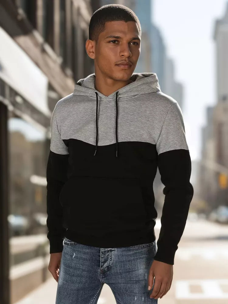 Vyriškas šviesiai pilkas džemperis Race