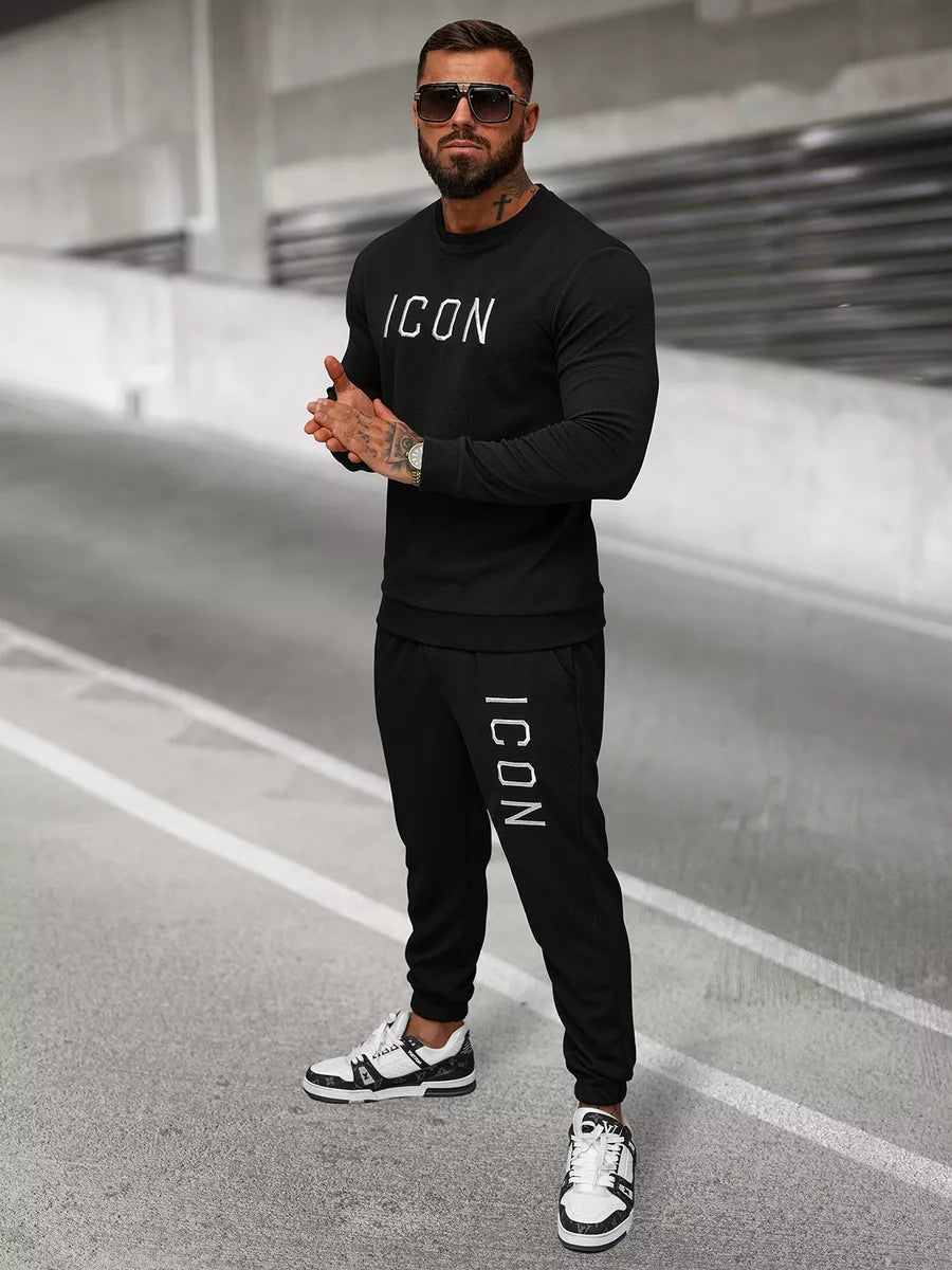 Vyriškas juodas džemperis Icon