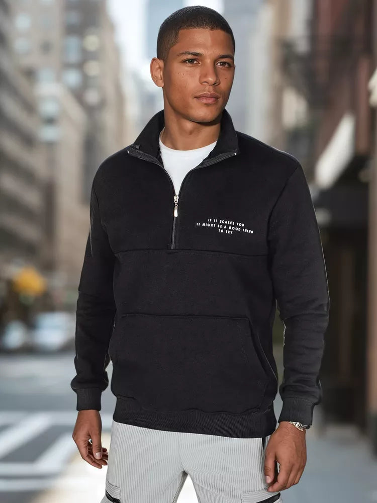 Juodas vyriškas džemperis Calvin