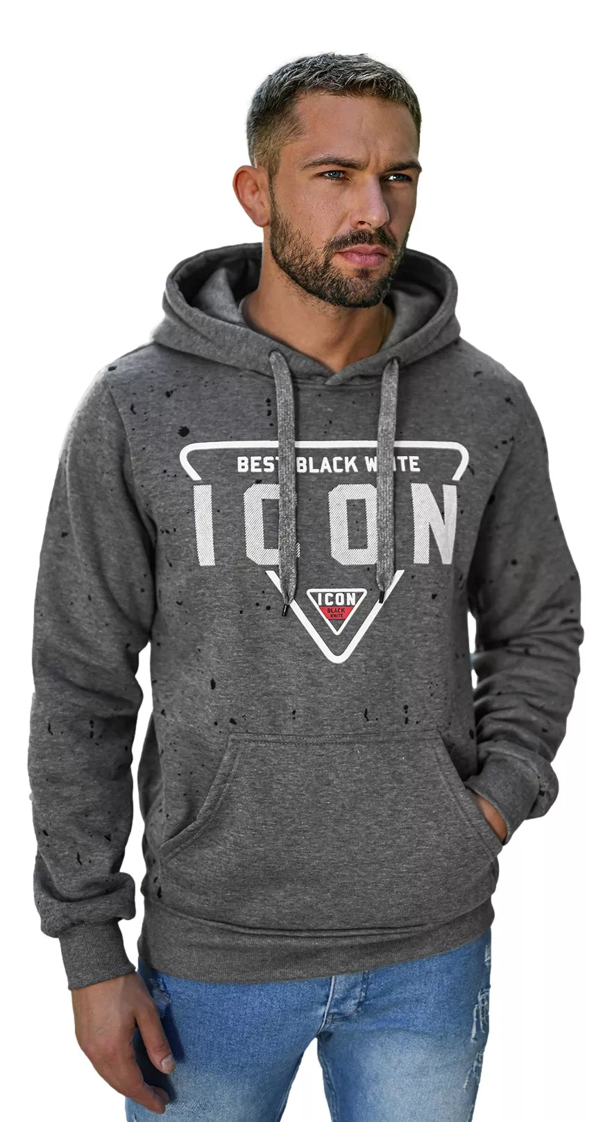 Vyriškas pilkas džemperis Best