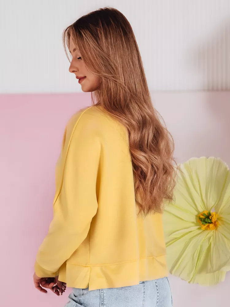 Moteriška geltona palaidinė su pakabuku Nubiss