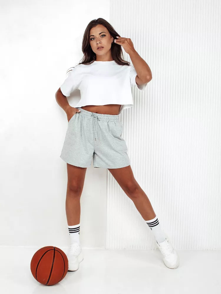 Moteriški pilkos spalvos šortai Pella