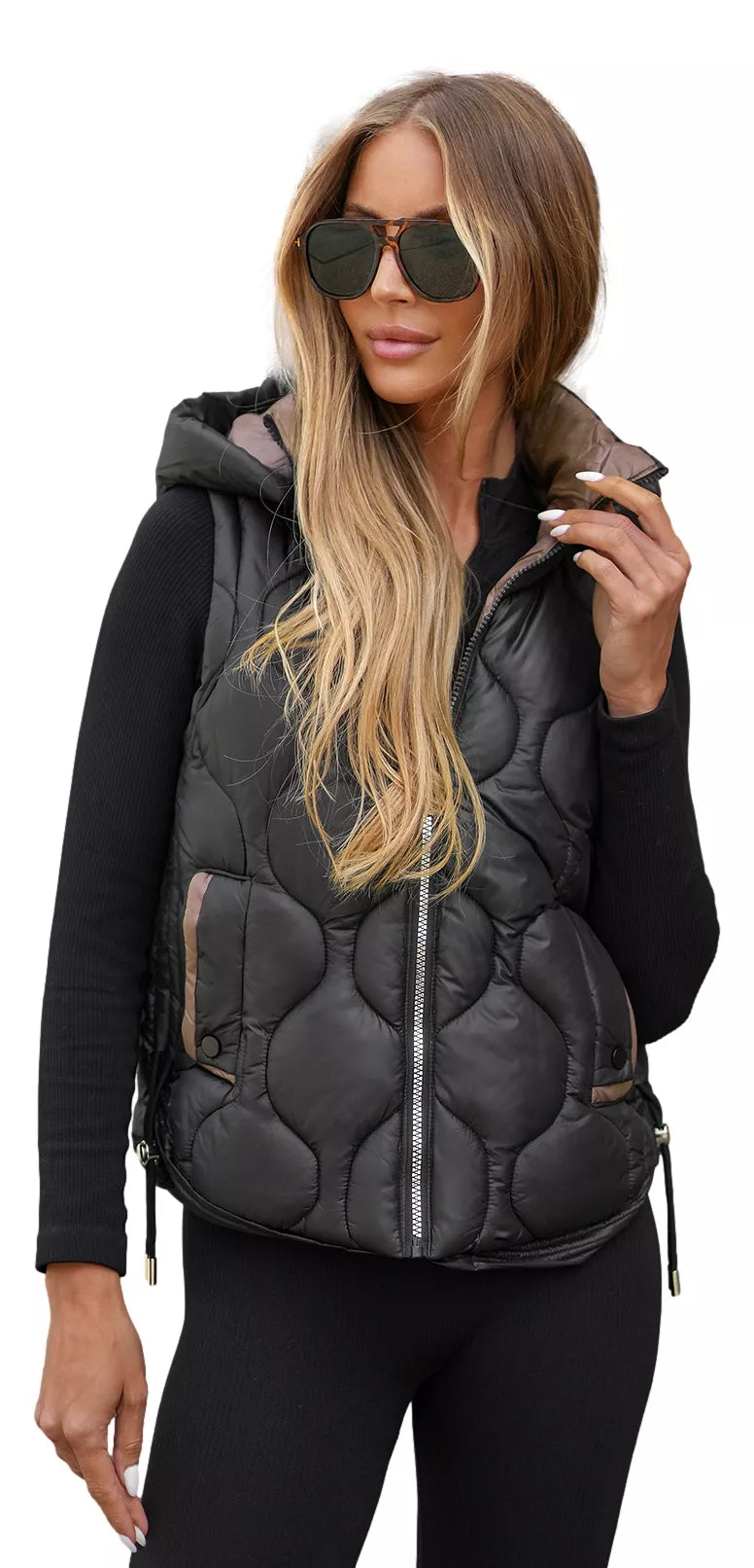 Moteriška juoda/ruda  liemenė Lyra