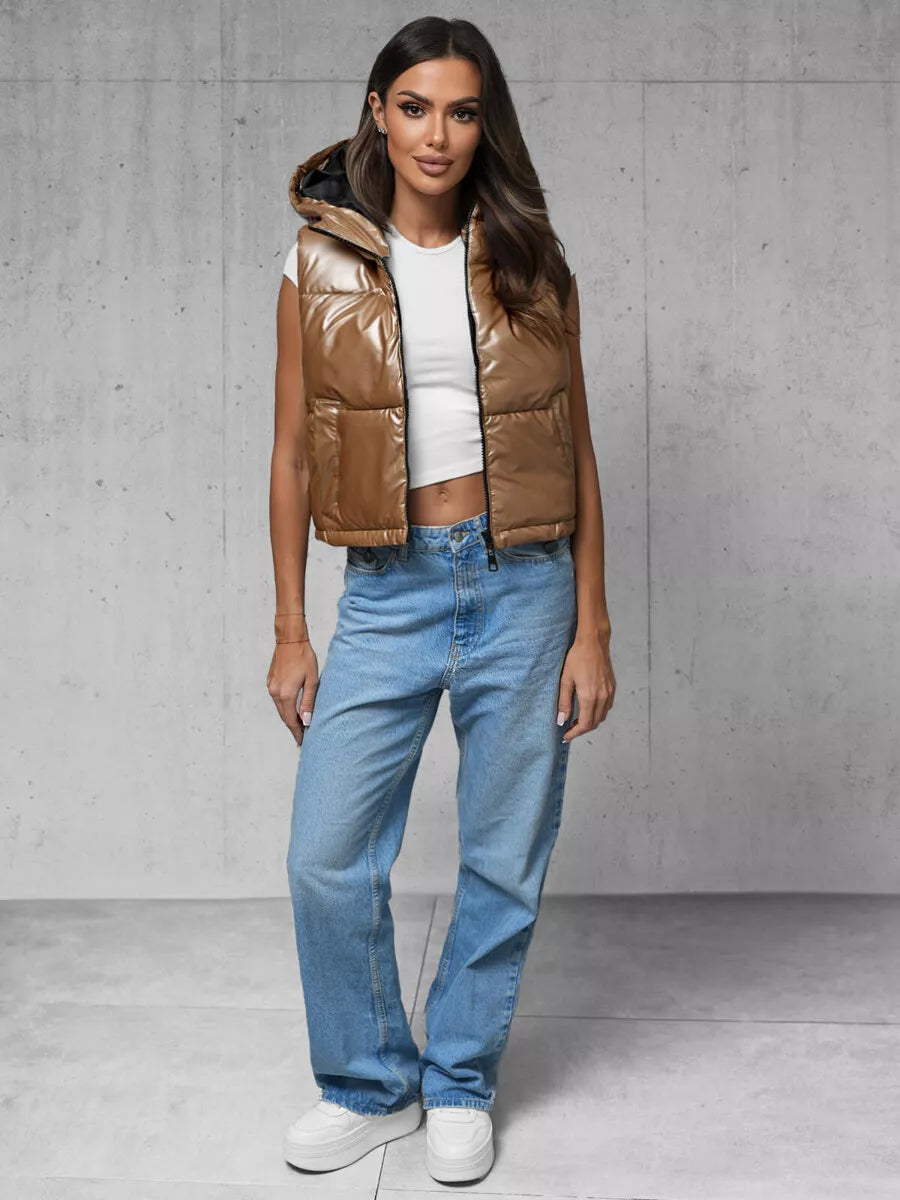 Moteriška aukso spalvos liemenė Gold