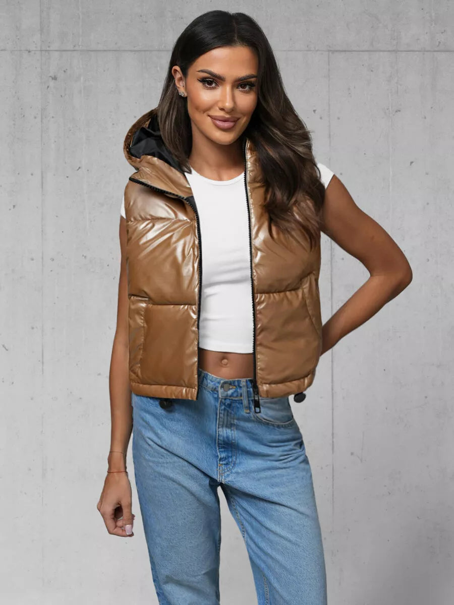 Moteriška aukso spalvos liemenė Gold