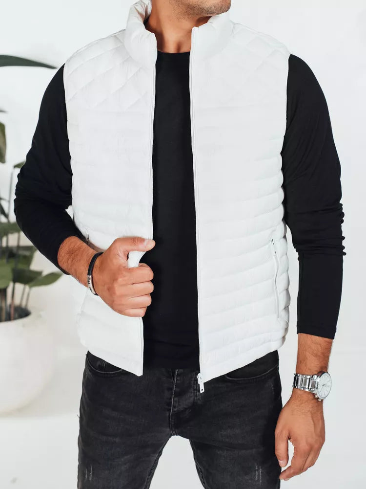 Vyriška balta liemenė Geir