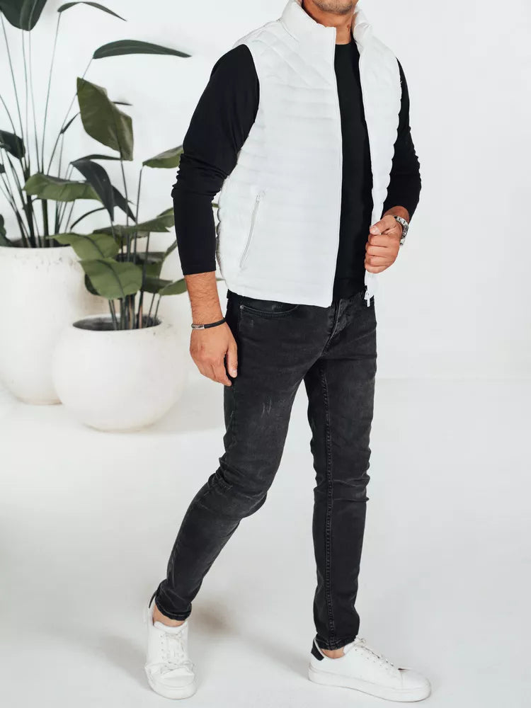 Vyriška balta liemenė Geir