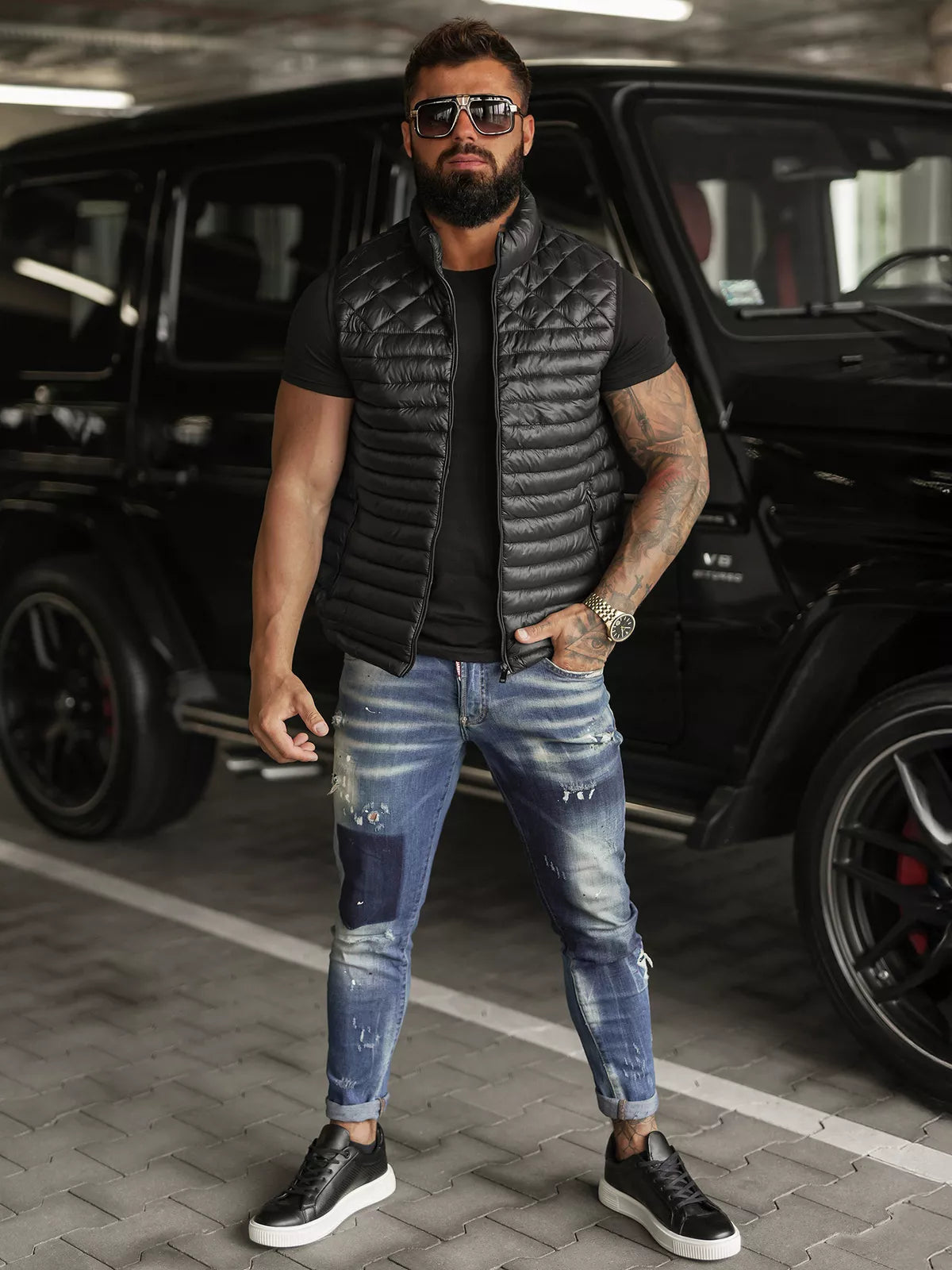 Vyriška juoda liemenė Kanor