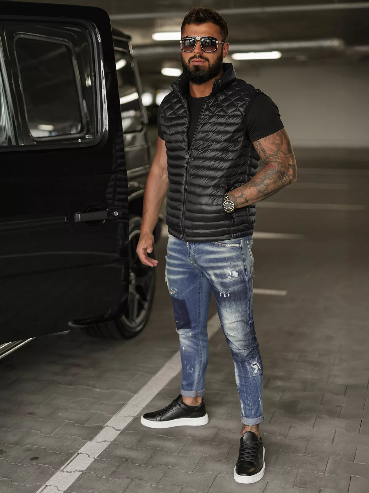 Vyriška juoda liemenė Kanor