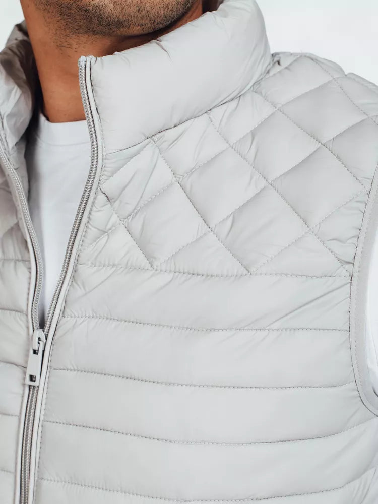 Vyriška šviesiai pilka liemenė Geir