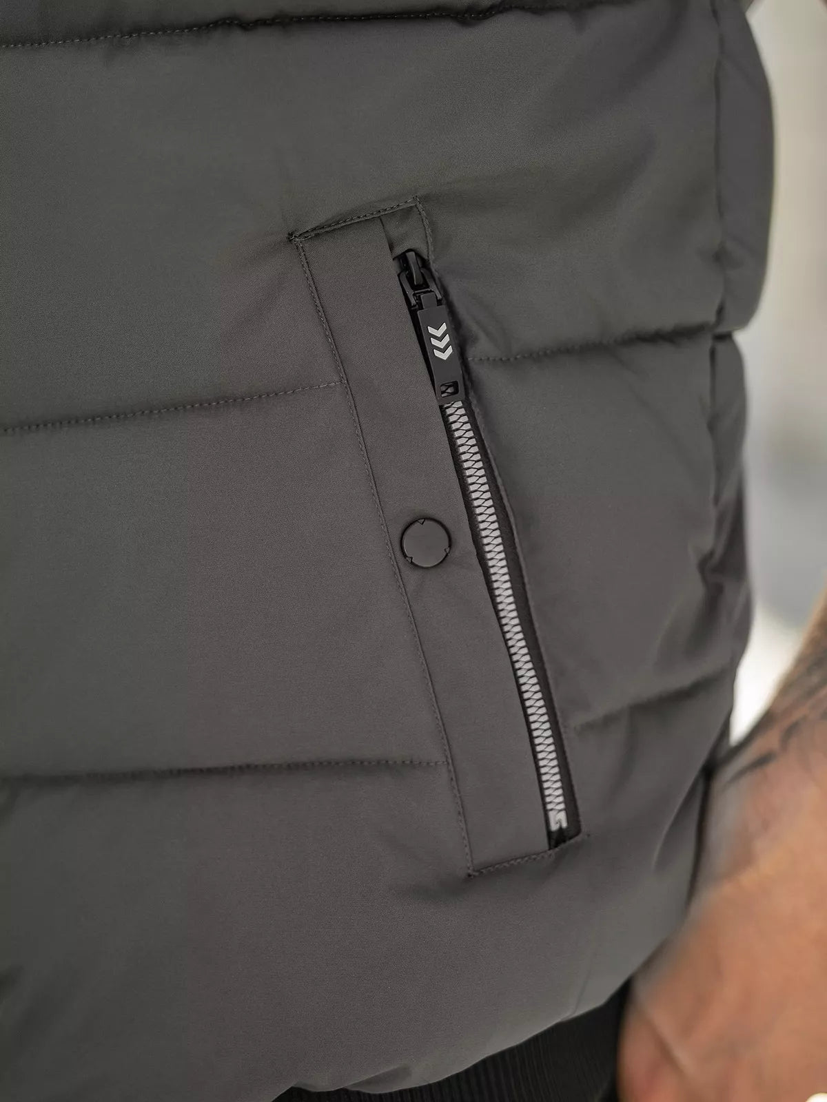 Vyriška tamsiai pilka liemenė Corles