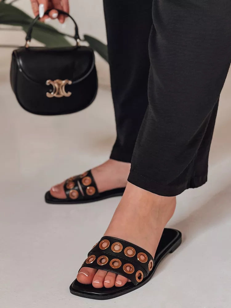 Moteriškos juodos spalvos šlepetės Stelsan