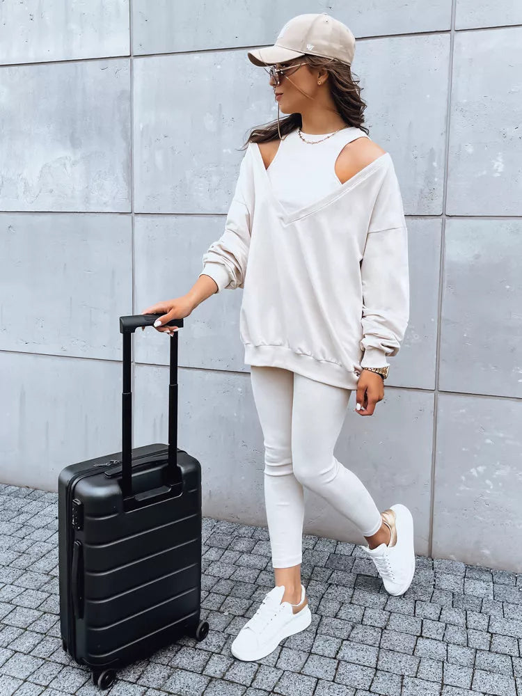 Trijų dalių moteriškas rusvas komplektas Astral