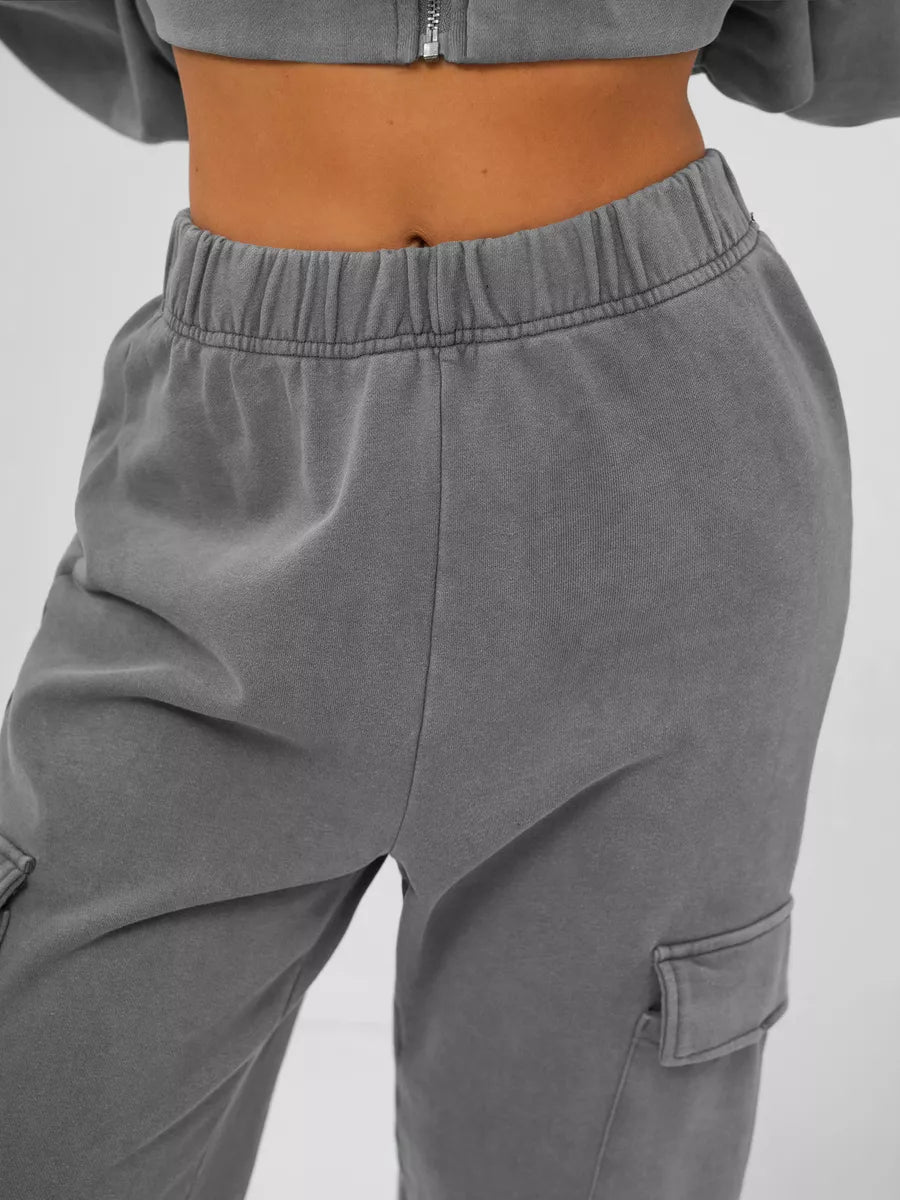 Moteriškas pilkos spalvos komplektas Sara