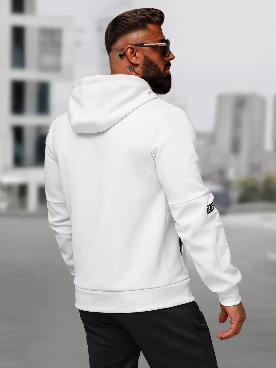 Vyriškas baltas sportinio kostiumo komplektas Lion