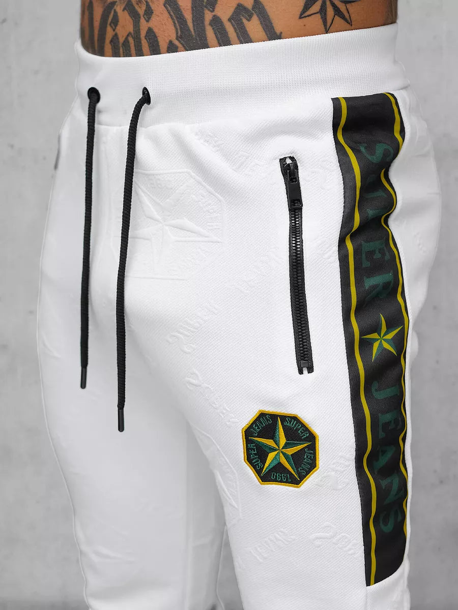 Vyriškas baltas sportinis komplektas Super