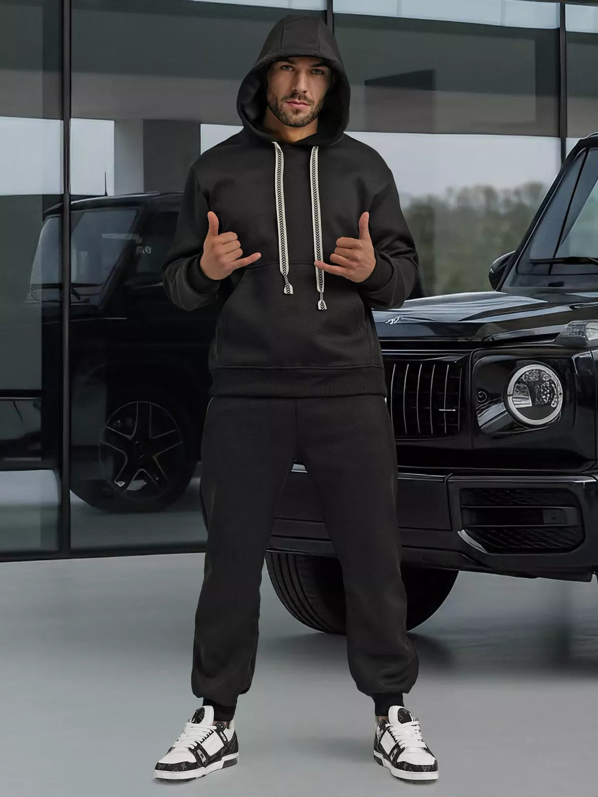 Vyriškas juodas komplektas Ulan