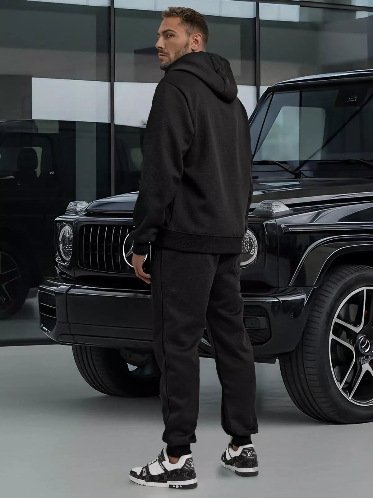 Vyriškas juodas komplektas Ulan