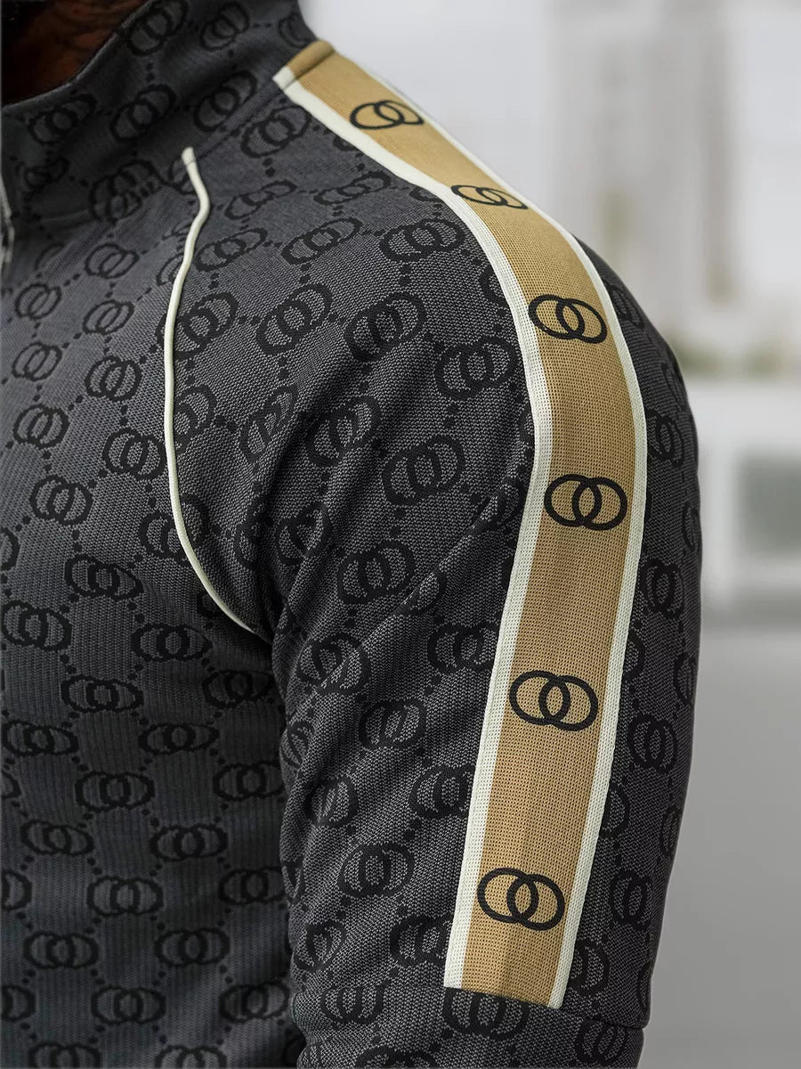 Vyriškas juodas sportinio kostiumo komplektas Design