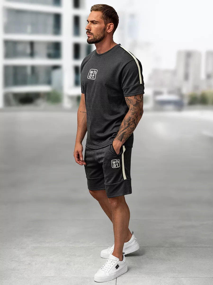 Vyriškas tamsiai pilkas komplektas What