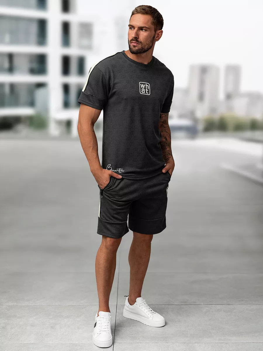 Vyriškas tamsiai pilkas komplektas What