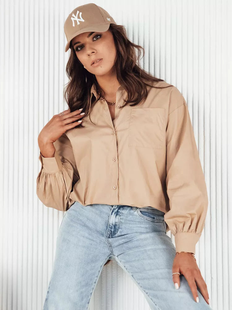 Moteriški rusvi marškiniai Levy