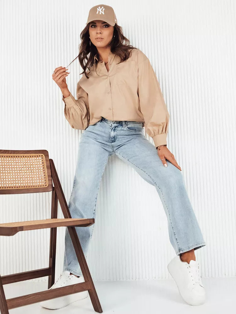 Moteriški rusvi marškiniai Levy